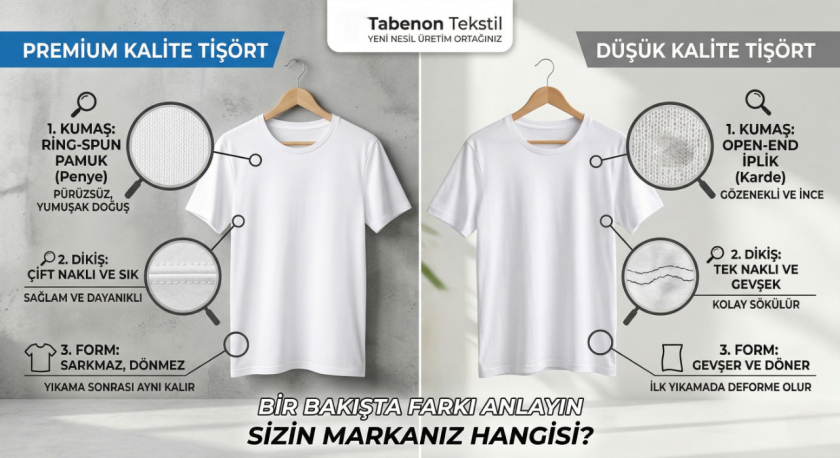 Kaliteli Tişörtlerde Kumaş