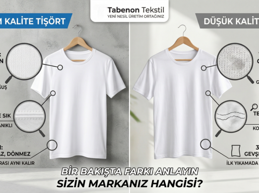 Kaliteli Tişörtlerde Kumaş